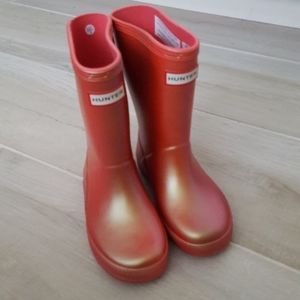 Hunter Nebula Rhythmic Pink Boots sz 10